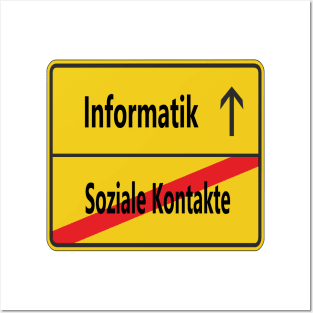 Soziale Kontakte? Informatik Posters and Art